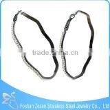 ZS17107 Surgical Steel Black Metal Earring Wholesale Latest Gorgeous Star Earrings thumbnail-3