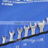 12 Pcs Spanner Tools Set Combination Wrench With Canvas Bag GS KING TOOLS thumbnail-3