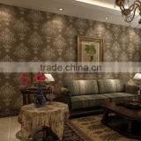 European Home Decorative Non Woven Damask Wallpaper thumbnail-4
