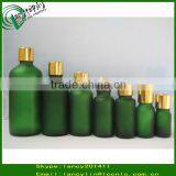5/10/15/20/30/50/100ml Green Dropper Bottles With Aluminium Gold Cap, Dropper Green Bottle thumbnail-3
