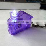 Promotional New Desgin House Shape Mini LED Flashlight Keychain thumbnail-2