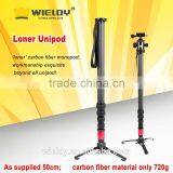 360 Angle Shooting Carbon Fiber Camera Stabilizer 60-180cm DSLR Monopod HD1500 Wieldy