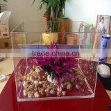 2015 Hot Sale Funny Acrylic Fiber Fish Aquarium Tank With Poster Pasted on Back Board thumbnail-3