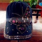 Nail Bead Cap Girls Fashion Hat