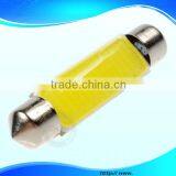 2pcs White Bright COB LED 31mm 1.25'' Festoon Light Bulbs for Car