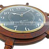 Ship Wheel Clock - Ships Wheel Wall Clocks Boats Fishing 2038