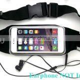 Fashion Universal Running Waist Belt for IPhone 6/6S,6/6S Plus,Galaxy S5,S6,Note 4/5 w/ OtterBox/LifeProof Cases (Black) thumbnail-6