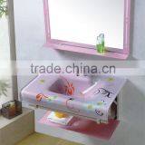 New Design Flower Shape Thick Transparent and Cheap Bathroom Glass Basin(WMD-08) thumbnail-1