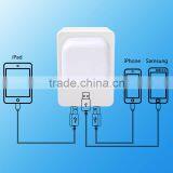 Multi-functional Travel Wall Four Usb Port Charger With One AC Output, UK/US/EU/AU Plug For Mobile thumbnail-1