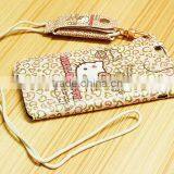 Printed Mobile Phone Case With Sling Rope Cute Cartoon Print Leather Case For IPhone 6 thumbnail-6