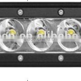 Single Row led light bar,9w off road tractor light bar ,12v 9w offroad led light bar, spot light off roadled work light