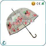 China Factory Eco-friendly Flower Printing Mushroom Umbrella