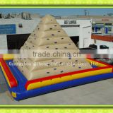 2016 Hot sale eco-friendly inflatable mountain rock climbing wall for sale
