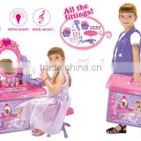 Dresser Set Makeup Case Set Beauty Play Set with Light and Music toys