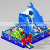 Specially Giant Shark Designed Inflatable Obstacle Course thumbnail-2