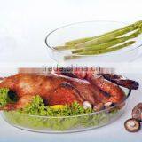 Wholesale Round Clear Pyrex Glass Plate for Microwave Oven Baking