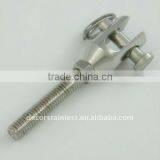 Stainless Steel Swage Fork Terminal Machined Outside Thread