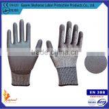 100% HPPE Gloves PU Coated Gloves /Cut Level 5/Cut Resistant Glove thumbnail-1