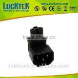 IEC 320 C14 to IEC C5 Angled Power Adapter, C14 to C5 Angled Power Adapter thumbnail-1