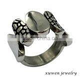 Sales Promotion Polish Finish Enamel Stainless Steel Ring Men's