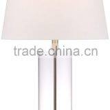 11.22-2 Bottom Metal Trim in Shimmering Collectible or Decorative Objects Glass and Steel Cylinder Fillable Table Lamp Quality Choice