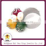 New Stainless Steel Religious Sapnish The Serenity Lord's Prayer Bible Cross Charm Finger Rings For Belief Jesus Christians thumbnail-2