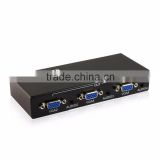 support 1920*1200 and 1080p VGA 1x4 Splitter with 3.5mm stereo audio amplifier bandwidth to 500MHz