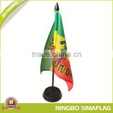 Great durability factory directly table flag with plastic stand