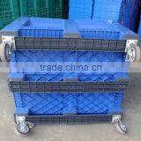 HDPE Recyclable Moving Plastic Pallet Box With Wheels thumbnail-1