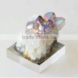 Popular Beautiful Small Natural Coloured Crystal Pyramid Cluster thumbnail-2