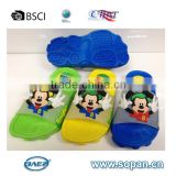 Latest design kid slipper with green color for summer collection