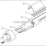 Singapore,27W 5ft 1500mm UL&DLC G13 T8 LED Light,Rotatable,Aluminum+PC,One End Voltage, UL&DLC G13 T8 LED Lamp,5Years Warranty thumbnail-4