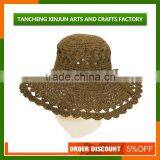 Hawaii Black And White Large Wide Brim Straw Hat thumbnail-6