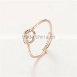 Simple Design 925 Silver Wedding Rose Gold Rings Without Stones thumbnail-4