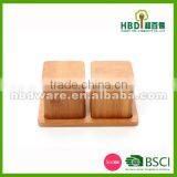 High Quality Bamboo Salt Storage Box, Spice Holder