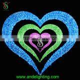 New Design Colorful Sweet Heart Sculpture Light for Wedding Decoration thumbnail-2