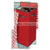 Christmas Paper Folding Storage Box, Christmas Storage Chest Box With Lid Red thumbnail-1