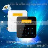 Wholesales Price GSM +PSTN Multi-language Yellow Smart Touch LCD Security Alarm System With Android IOS APP thumbnail-1