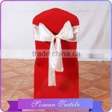 Plain Dyed Wedding Satin Chair Sash thumbnail-1