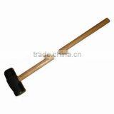 Hammer With Wood Handle, Forged Carbon Steel Head, Heat Treatment HRC 47-55