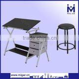 Hot Sale Modern MDF Children Desk and Chair With Chest of Drawers for School thumbnail-1
