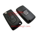 Peugeot 406 3 button remote control car key with light button for peugeot keys case