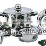 12pcs Steel Non-stick Cookware Set