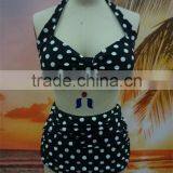 No MOQ Sexy Mature High Waist Halter Women Bikini thumbnail-3
