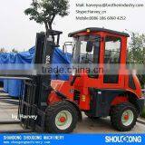 CPCY28 4WD Rough Terrain Forklift 2800kg All Terrain Forklift With CE thumbnail-1