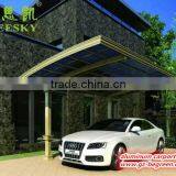 White Metal Frame Canopy Car Porch With Polycarbonate Sheet,car Wash Shelter,portable Garage Carport thumbnail-1