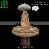 Modern Outdoor Marble Figure Fountain thumbnail-1