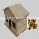 Top Quality Handmade Wooden Bird Hose/pet House, Decorated Wooden Bird House thumbnail-3