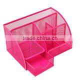 Hot Selling Multi-use Metal Mesh Desk Organizer With Multi-color thumbnail-4