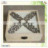 Set Three Unfinished Laser Engraved Hinged Wood Boxes thumbnail-4